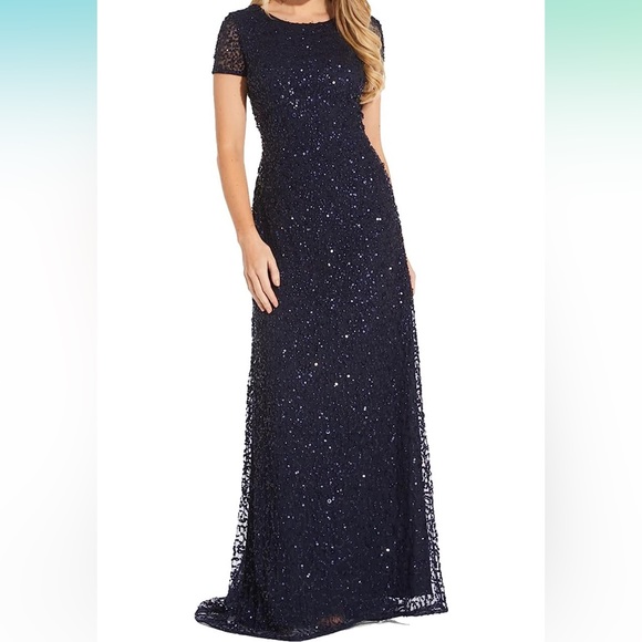 Adrianna Papell Short Sleeve Dress Size 2Petite - Picture 1 of 10